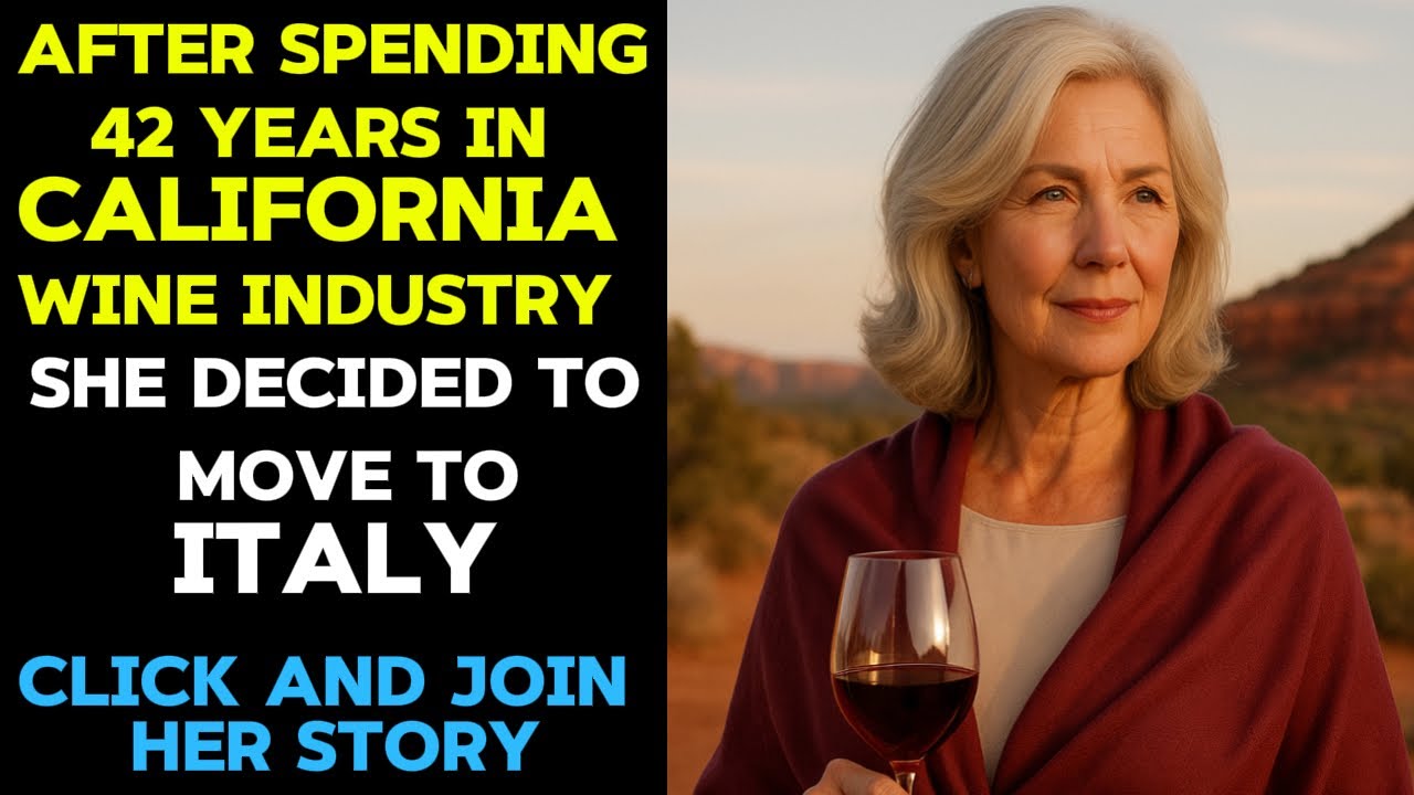 AFTER SPENDING 42 YEARS IN CALIFORNIA WINE INDUSTRY, SHE DECEIDED TO MOVE TO ITALY AFTER SPENDING 42 YEARS IN CALIFORNIA WINE INDUSTRY, SHE DECEIDED TO MOVE TO ITALY