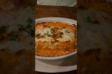 Authentic Italian dinner at an Italian restaurant