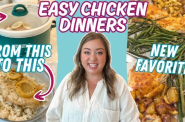 THE BEST CHICKEN DINNERS | CROCKPOT AND SHEET PAN DINNERS FOR BUSY NIGHTS | MUST TRY RECIPES