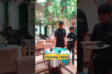 Clearing Table #hotelmanagement #viralvideo #viral #shorts