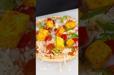 Paneer Pizza ASMR COOKING #shorts #food #cooking #pizza #paneerpizza #asmr