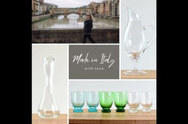 Colorful Glassware Made in Italy with Love