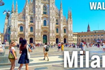 MILAN Walking Tour 2025 | Italy Immersive Video with Captions [4K/60fps]