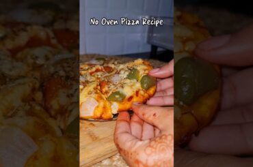 No Oven Pizza Recipe | Kadhai pe Cheesy Pizza banane ka asaan tarika #shorts