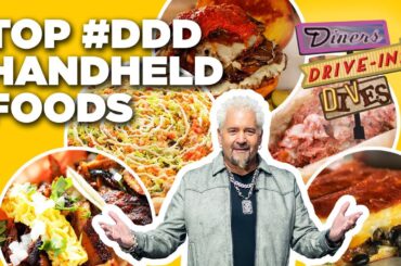 Top #DDD Handheld Foods with Guy Fieri Pt. 2 | Diners, Drive-Ins and Dives | Food Network