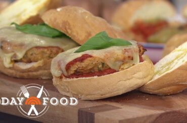 Get the Recipes for This Italian Twist on Chicken Burgers and Fries