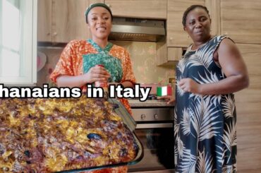 Ghanaian woman living in Italy COOKING Italian PASTA IN OVEN || Vlog2025