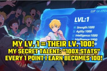My Lv. 1 = Their Lv. 100! My Secret Talent: "100x Stats" - Every 1 Point I Earn Becomes 100!