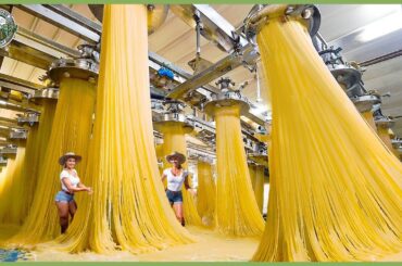 How Spaghetti Is Made  - Massive Million Tons of Pasta Processing In Factory