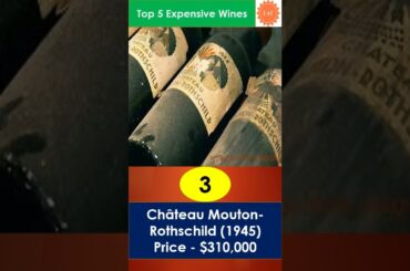 Top 5 Expensive Wines #shorts
