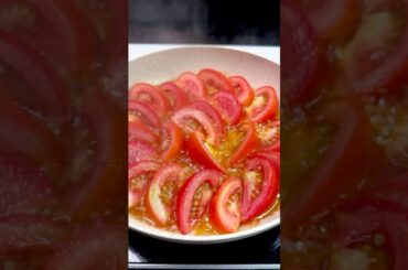 Tomato Eggs Recipe! Easy shakshuka #shorts