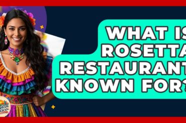 What Is Rosetta Restaurant Known For? - Magical Mexico Moments