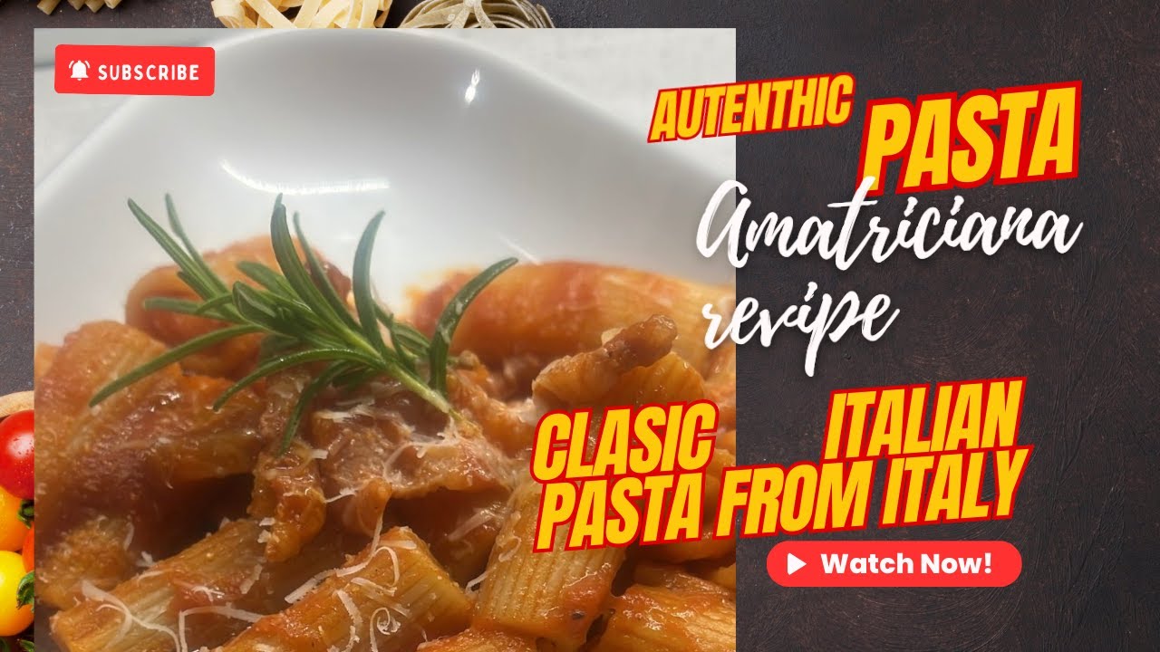 Authentic Italian Pasta Amatriciana Recipe | Classic Italian Pasta from Italy Authentic Italian Pasta Amatriciana Recipe | Classic Italian Pasta from Italy