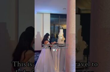 This is your sign to go to Italy for your Honeymoon! #Honeymoon #JustMarried #Italy #Travel #Shorts