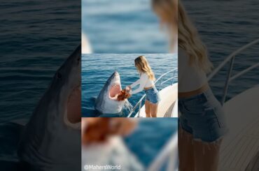 Feeding Italian Food to Great White Sharks #youtubeshorts #ytshorts #comedy