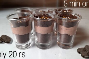 5 minute Fireless Cooking recipes for competition | Oreo Chocolate Dessert Shots recipe