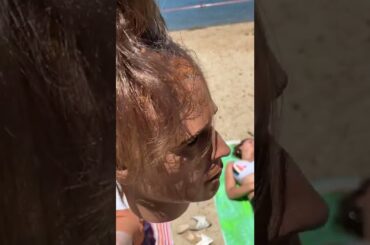 So glad she finally has a companion for the beach!!