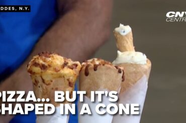 New this year, Kono Pizza brings 'pizza cones' to the Great New York State Fair