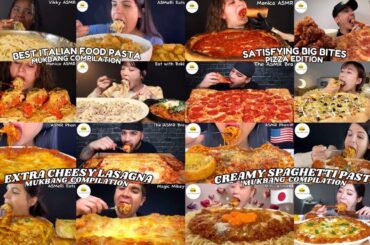 ASMR | 2 HOUR ULTIMATE ITALIAN FOOD FEAST MUKBANG COMPILATION |