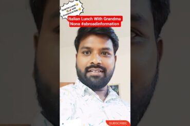 Italian Lunch With Grandma Nona #abroadinformation #blogville #italy #travel #food