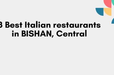 3 Best Italian restaurants in BISHAN, Central | Italian dining spots