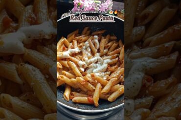 Quick and Easy Red Sauce Pasta Recipe #shorts