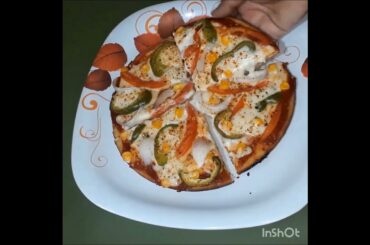 Yummy Pizza Without Cheese || Pizza Recipe || Dough Recipe Link In Description #short #ytshort