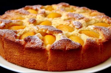 Aprikosenkuchen aus Italien in 10 Minuten! Leckeres und einfaches Sommerrezept!