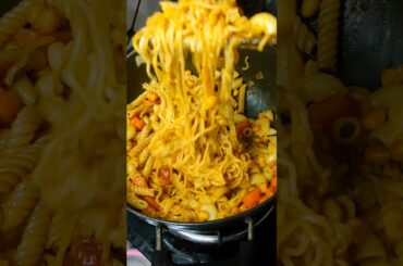 Mix pasta maggie recipe | Maggie recipes | Pasta recipes | #shorts |