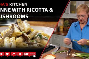 Penne with Ricotta & Mushrooms