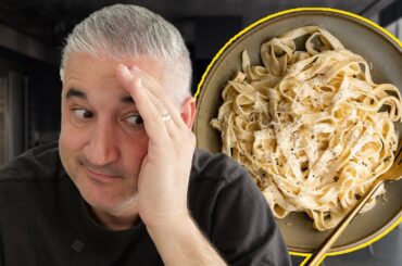 Vincenzo's Plate Reacts to Jean Pierre's Fettuccine Alfredo! (Italian vs. French Chef)