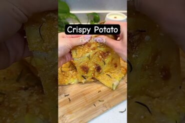 Crispy Potato Focaccia #schiacciatacroccante #italianrecipes