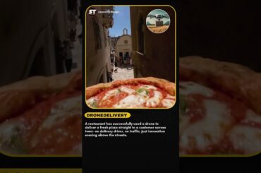 “Drone-Delivered Pizza: The Future of Food Delivery Takes Flight in Italy” . #shortsfeed #factshorts