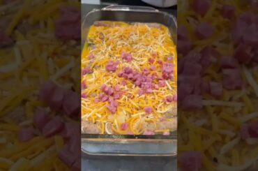 all in 1 breakfast casserole #easybreakfast #eggrecipes