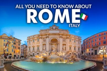 Rome Italy Travel Vlog: BEST Things To Do in Rome Travel Guide 4K