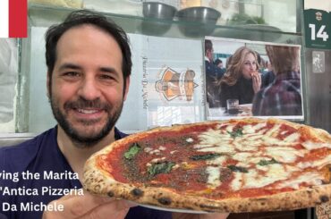 Trying the Marita at the original L'Antica Pizzeria Da Michele in Naples
