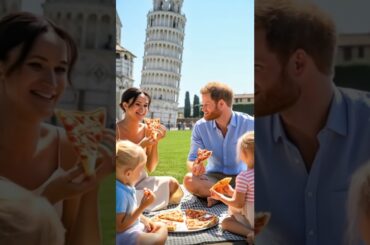 Meghan eating pizza on Italy #italia #fun #travel #food #yummy #meghanmarkle #princeharry #italy