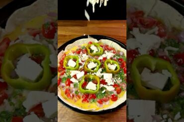 Tortilla Tuna Pizza! Easy Breakfast #shorts