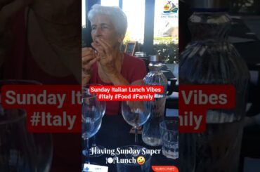 Sunday Italian Lunch Vibes #Italy #Food #Family #SundayLunch #ItalianFood #travel