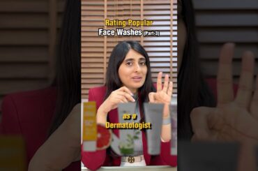 Rating Popular Face Washes as a Dermatologist. #skincare #dermatologisttips