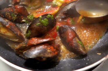 Cooking the tastiest seafood pasta at home #cooking #recipe #food