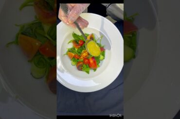 Peach rocket with honey mustard dressing #viralvideo #video #vlog #italianrecipes #Tseries#video