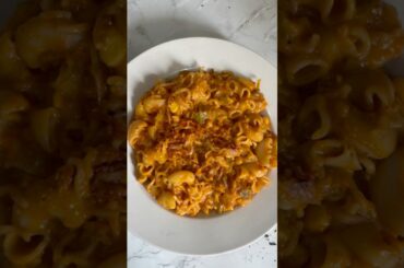Macroni Pasta Maggi Recipe! #shorts #youtubeshorts #food #pastamaggi #pasta #maggi