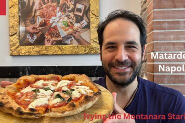 Trying the montanara (fried pizza) at Starita in Matardei, Naples
