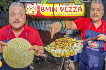 BMW Wale Ka Biggest Italian Pizza Recipe In Delhi l Delhi Street Food