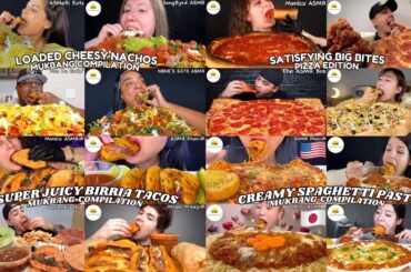 ASMR | 2 HOUR ULTIMATE ITALIAN FOOD VS MEXICAN FOOD MUKBANG COMPILATION |