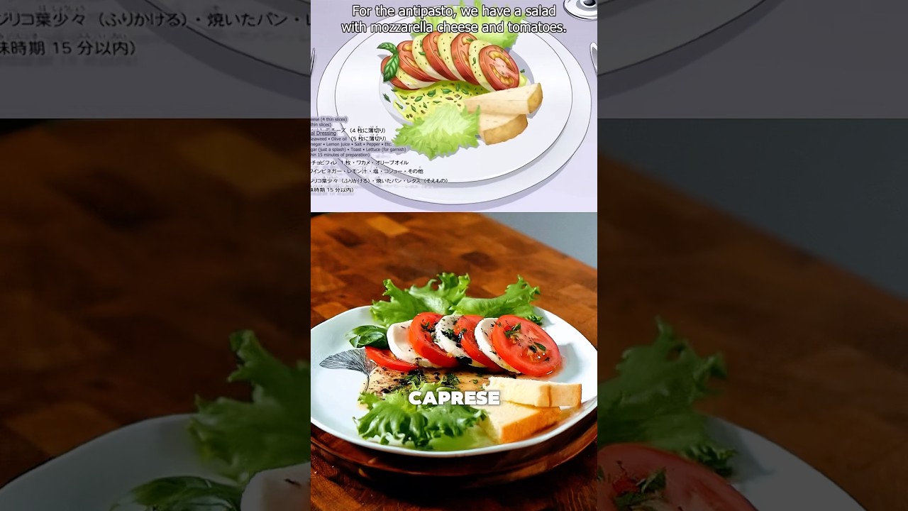 Recreating Tonio’s Antipasto from JJBA #shorts Recreating Tonio’s Antipasto from JJBA #shorts