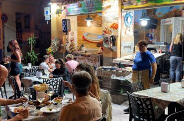Street food at Vuccheria Market in Palermo, Sicily. Vuccheria Market Day and Night!