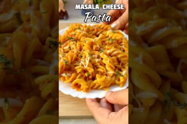 Viral Cheese Masala Pasta #shorts #cheese #pasta #cheesy #shortsfeed #trendingshorts