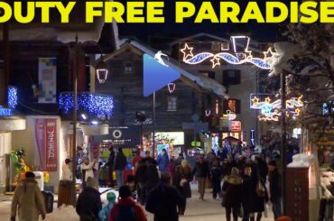 Walking South on Livigno's Duty-Free Paradise: From Hotel Touring to Via Prestefan | Italy 4K